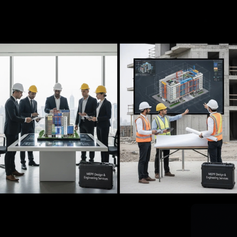 BIM and MEPF image for Blog- Infranox Global Solutions